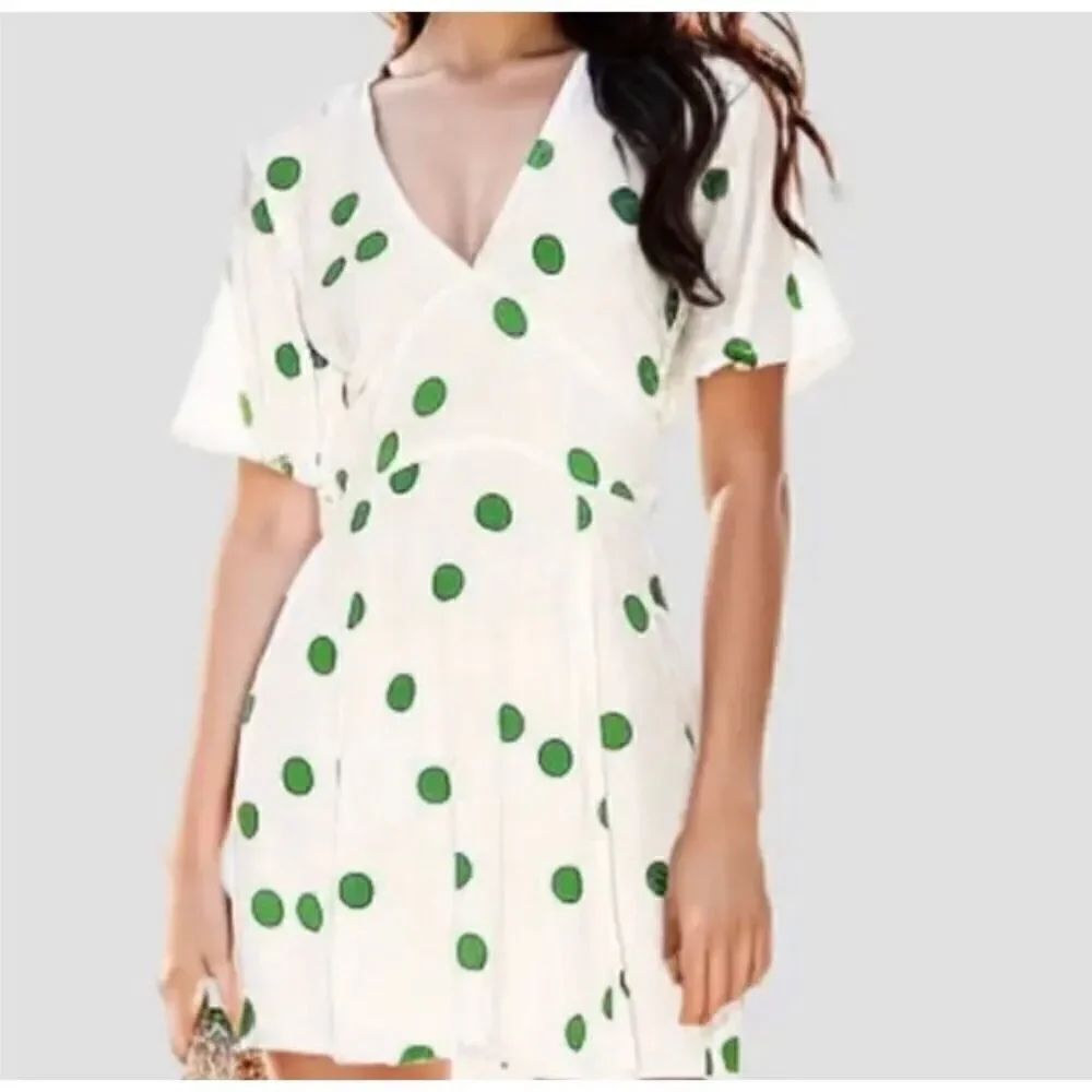 Faithful the brand women’s ￼LaBelle Lolita dot mini dress size 4.